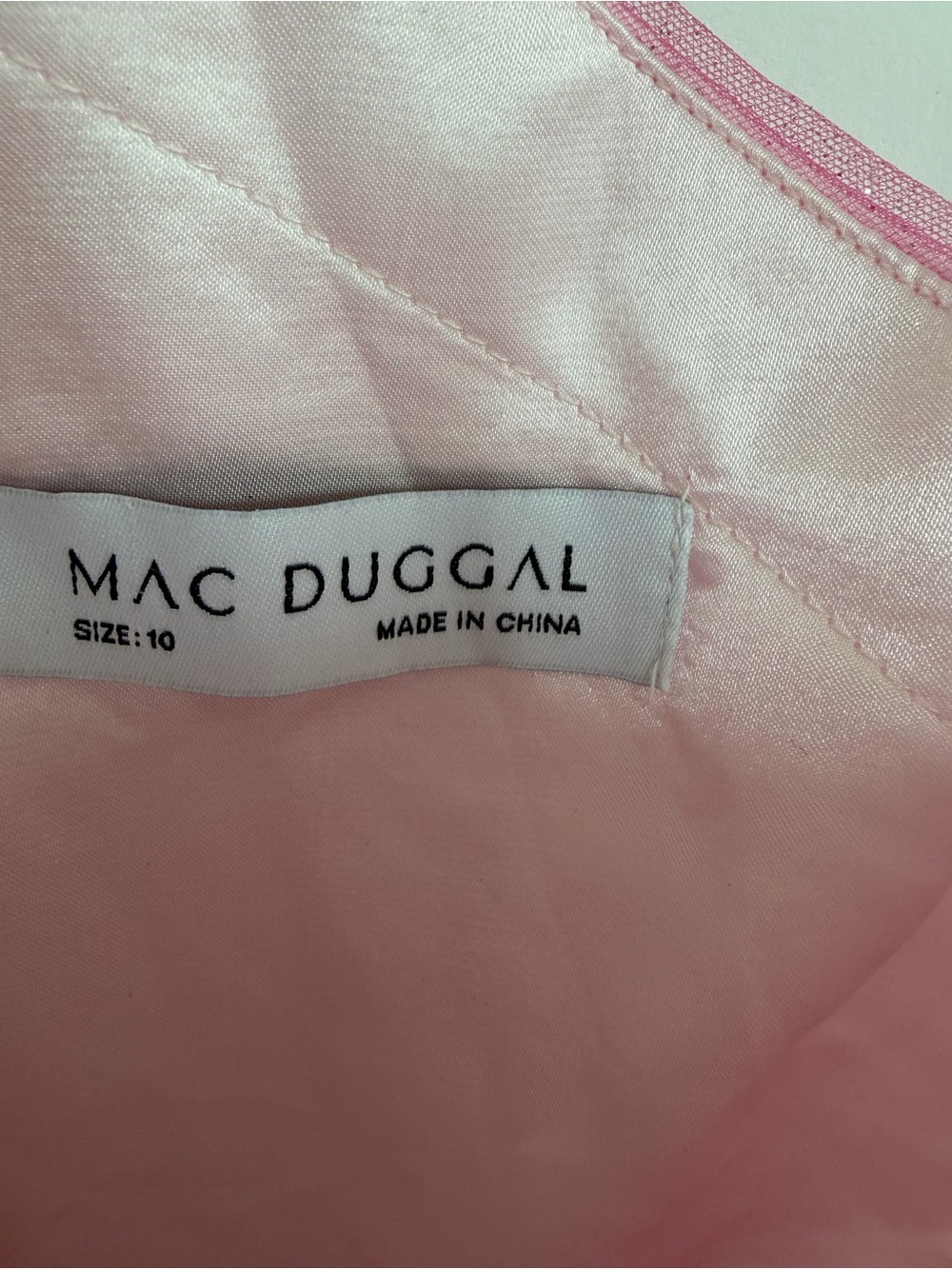 Mac Duggal Hot Pink Ombré Sparkle Formal  Dress - Picture 5 of 6